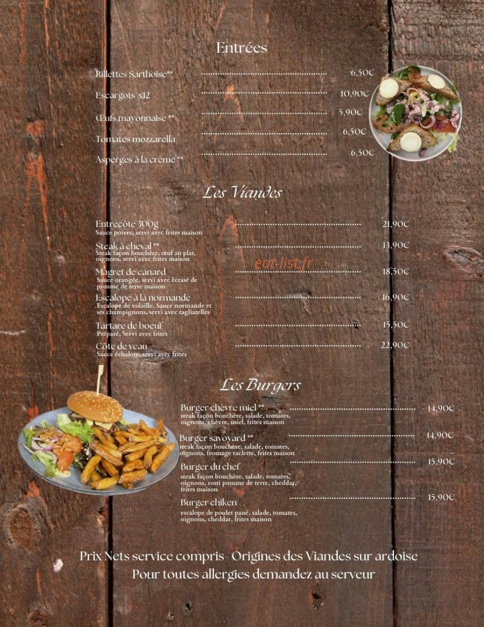 Chez Victor — carte page 2