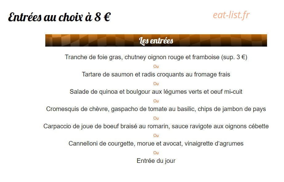 Auberge Des Hunaudieres — carte page 2
