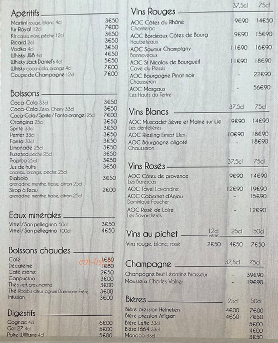 Beef House — carte page 2
