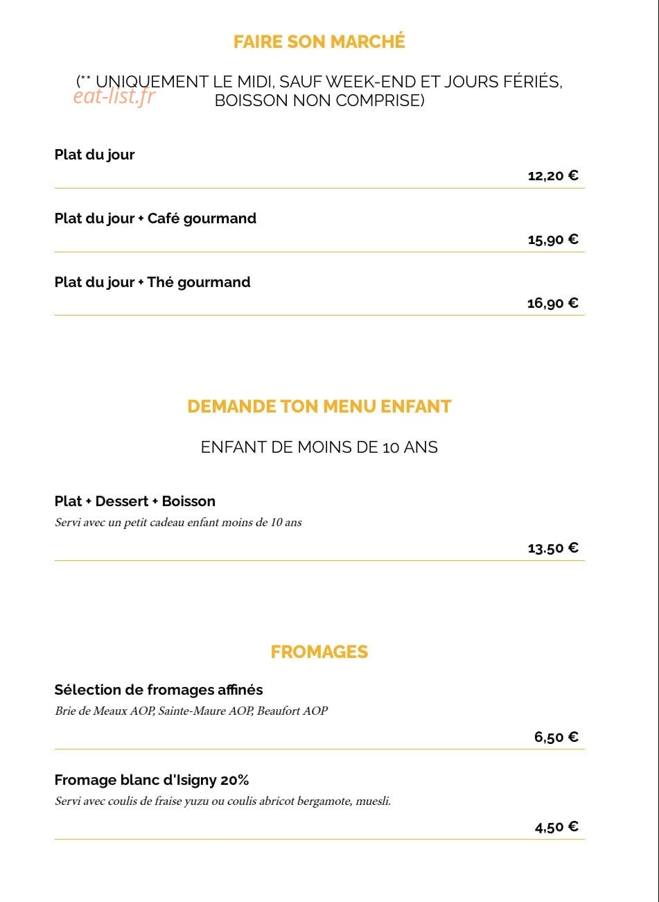 La Taverne Le Mans — carte page 12