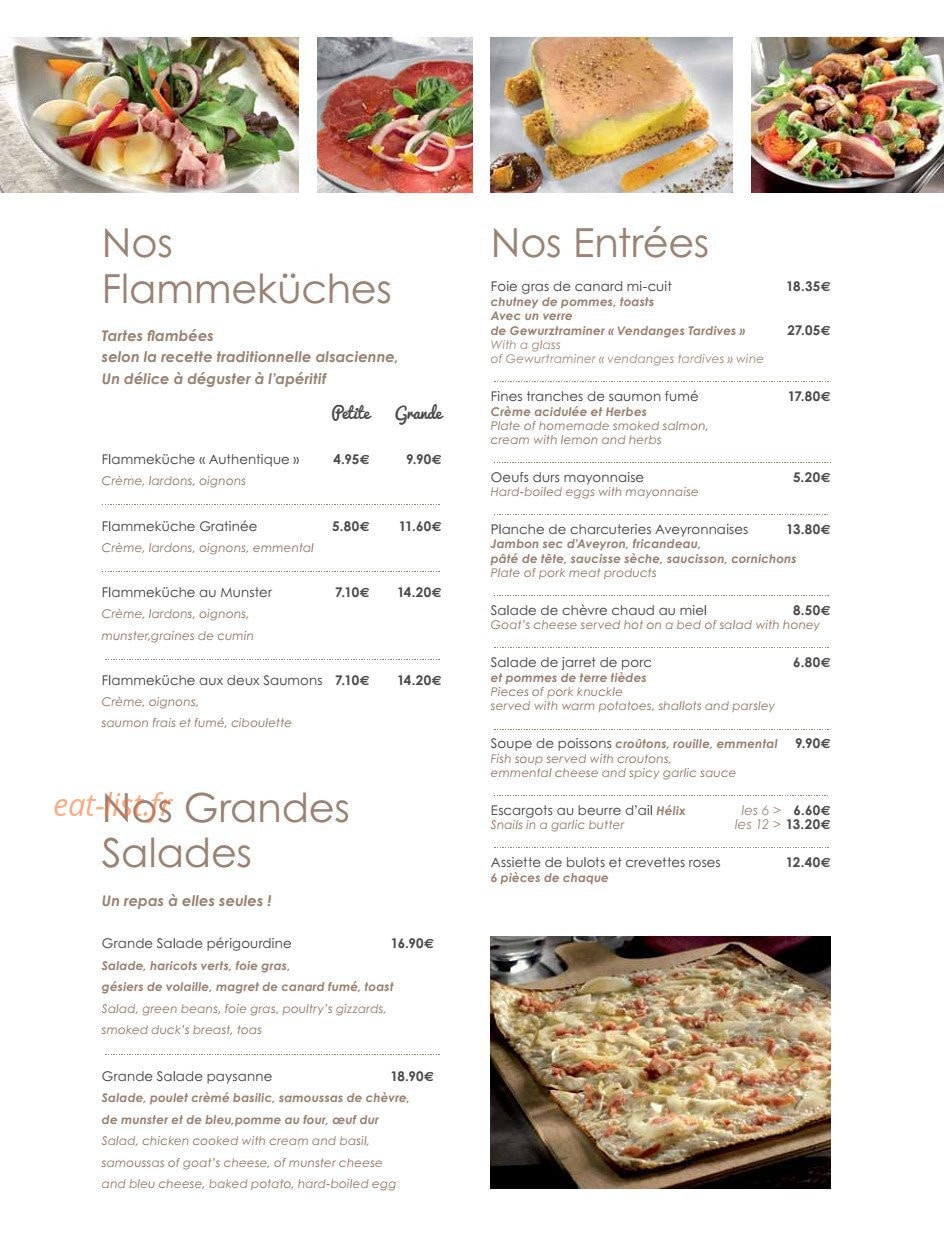 Les Relais d'Alsace — carte page 2