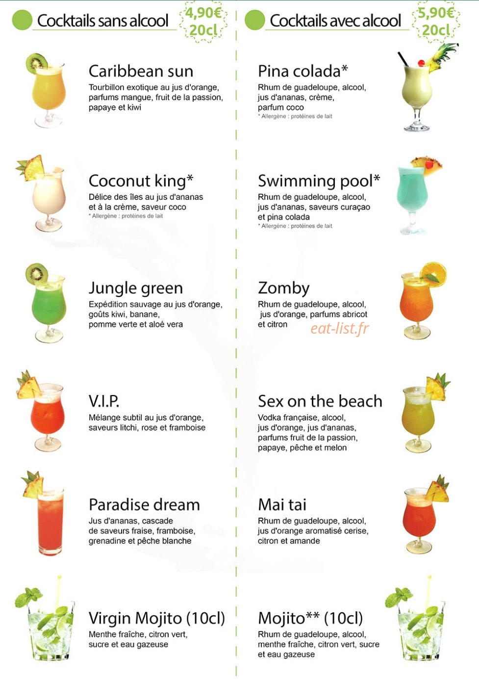 Thai garden — carte page 5