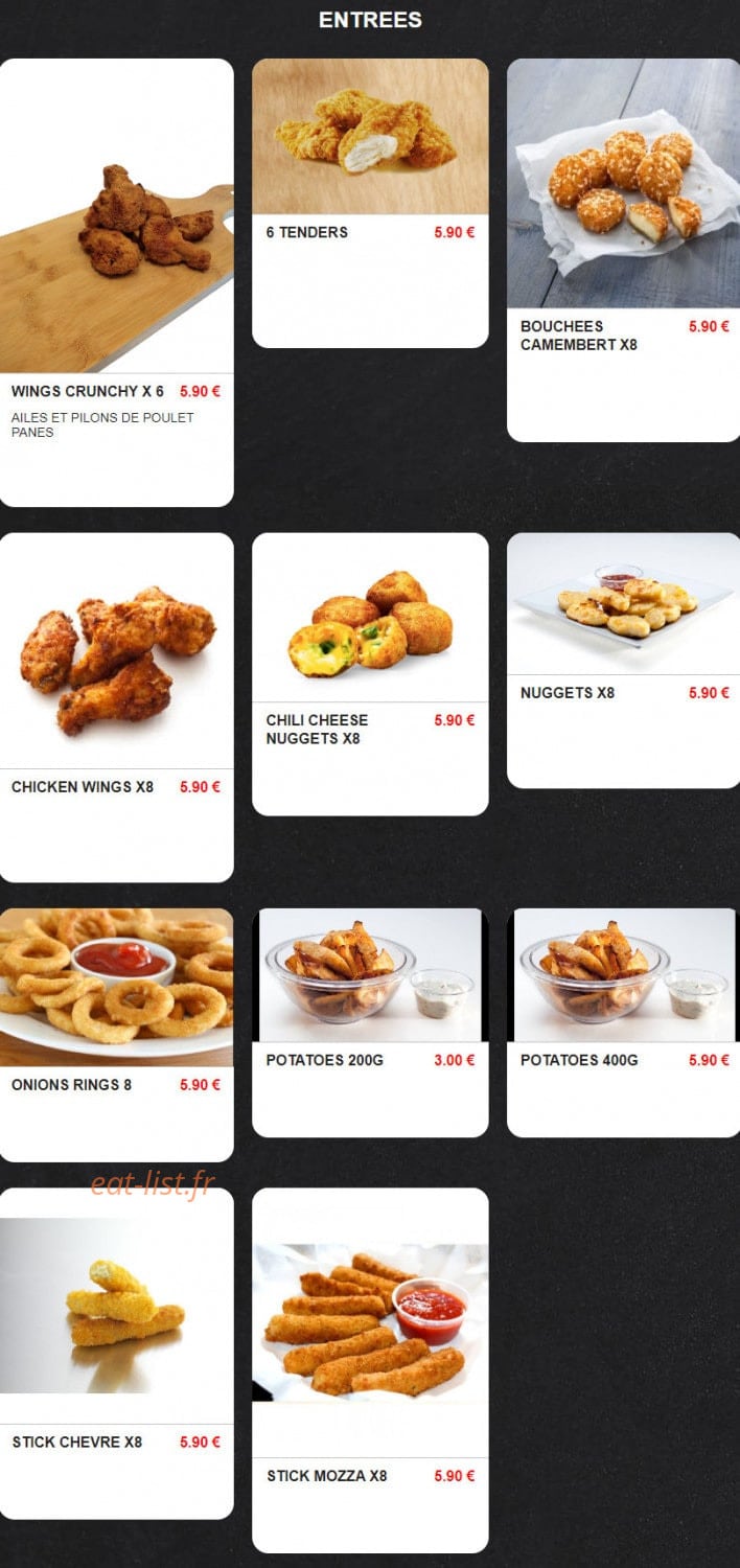 Pizza N'Co — carte page 1