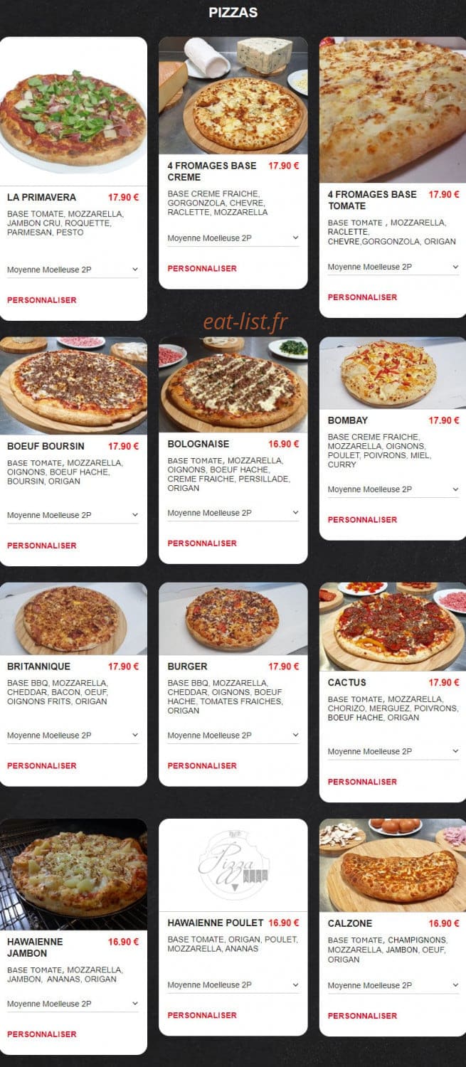 Pizza N'Co — carte page 2