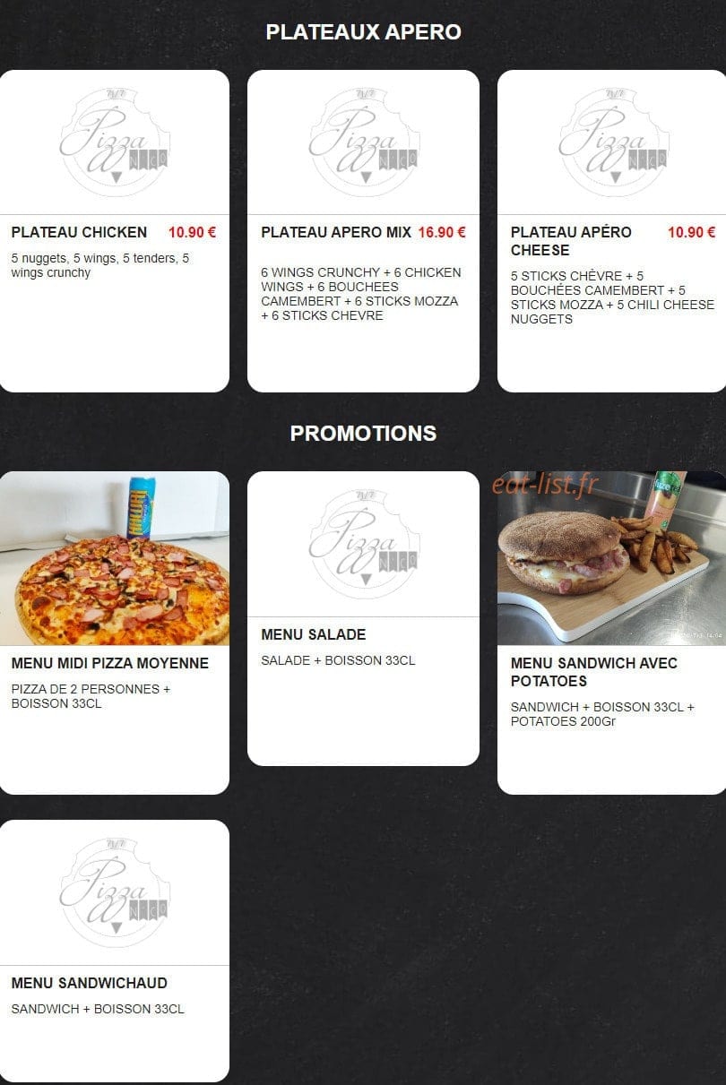 Pizza N'Co — carte page 8