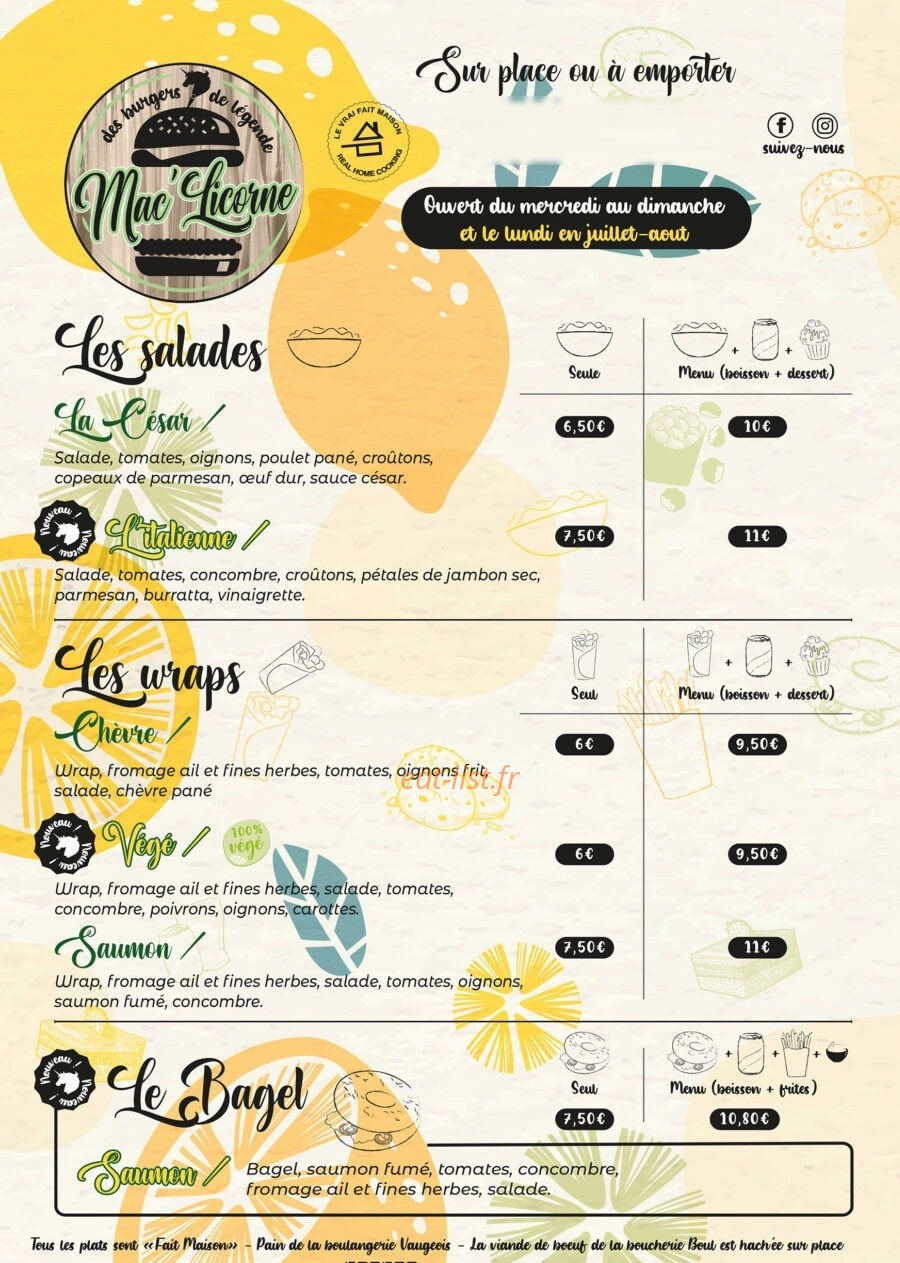 Mac'Licorne: — carte page 1