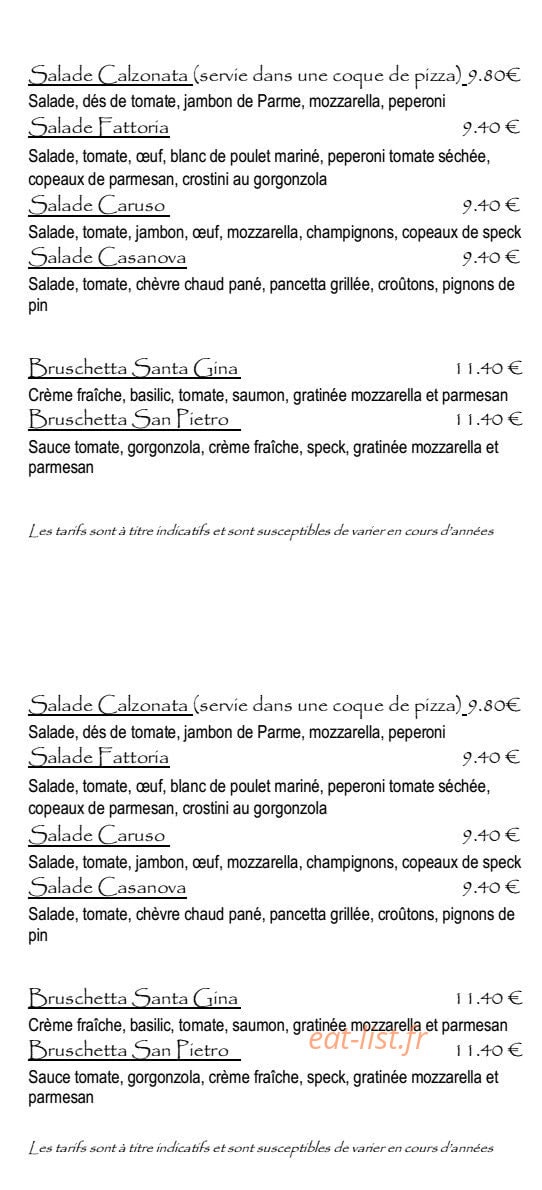 L'Amphora — carte page 6