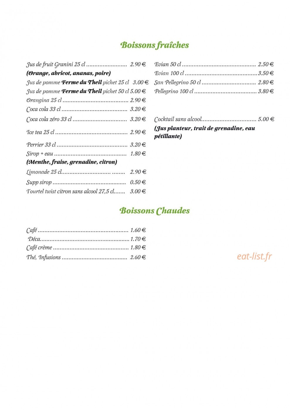 La Galetterie — carte page 7
