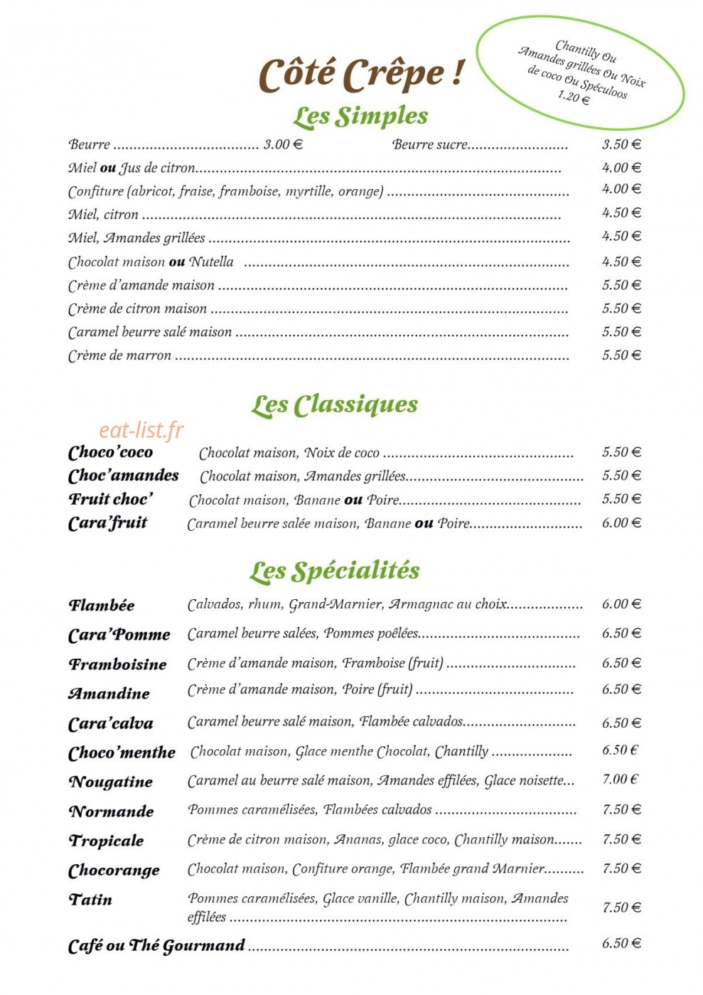 La Galetterie — carte page 4