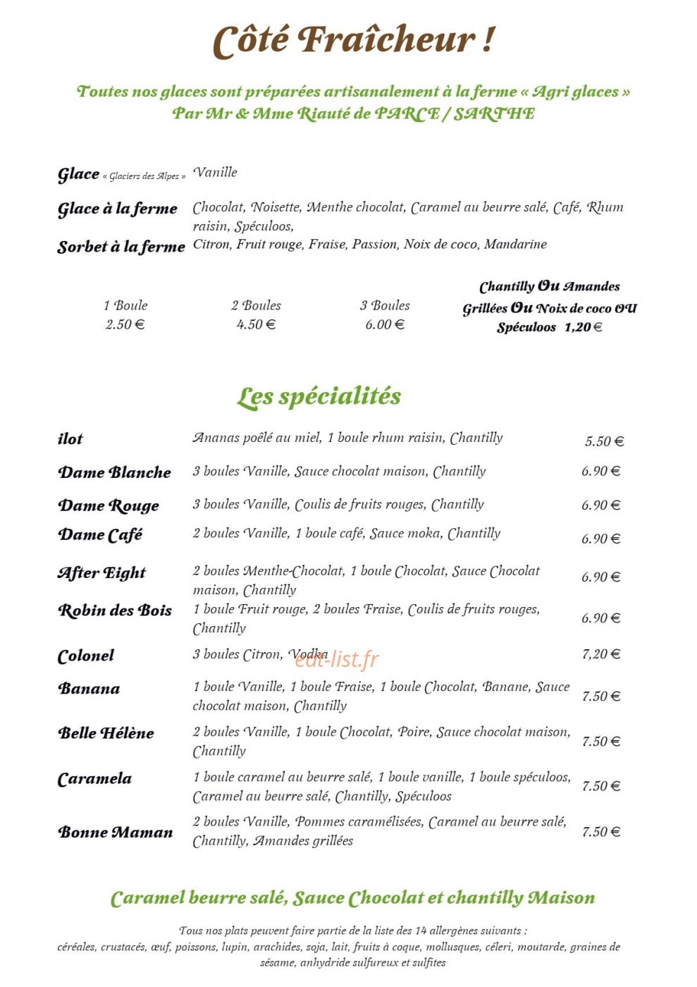 La Galetterie — carte page 5