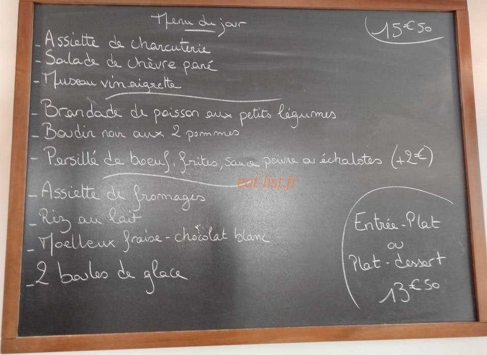 La Marinad' — carte page 1