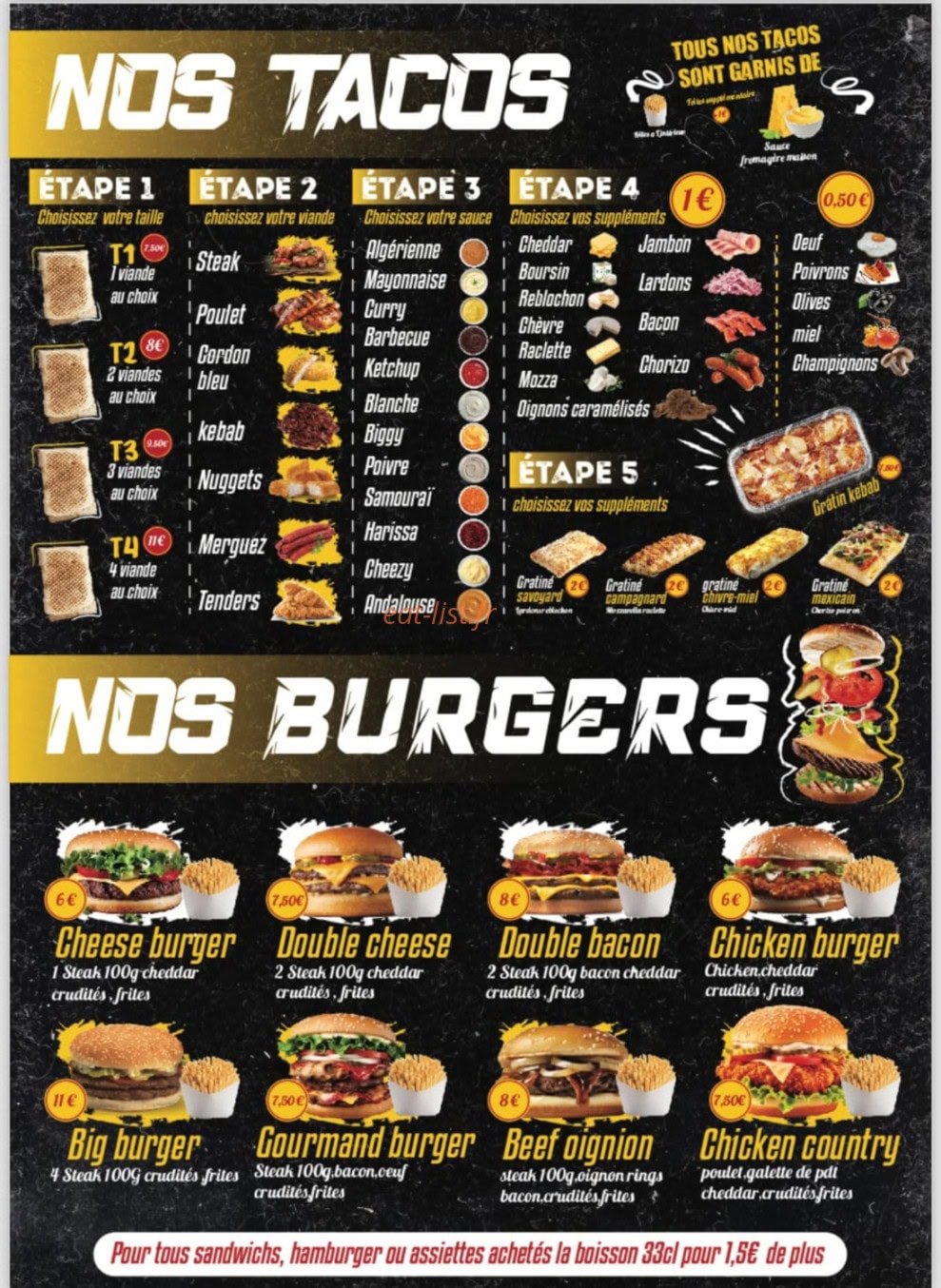 Royal kebab Pizza — carte page 2