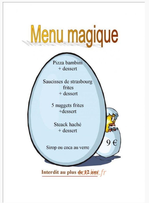 Restaurant La Grignote — carte page 3