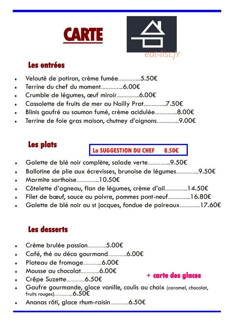 Le Saint Pierre — carte page 1
