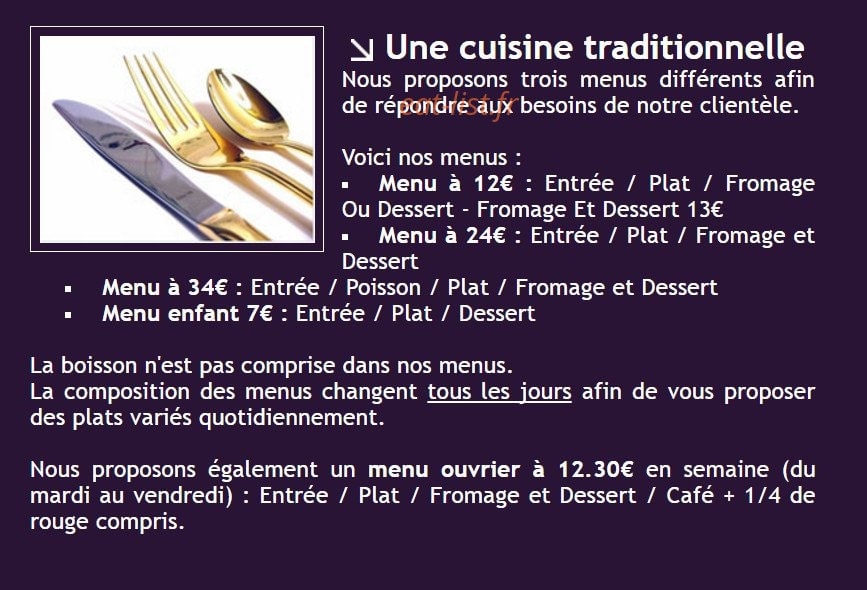 Le Croissant — carte page 2