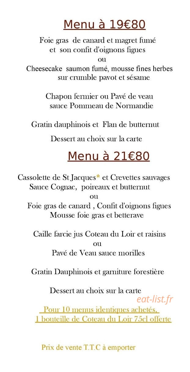 L'Auberge de céSar — carte page 1
