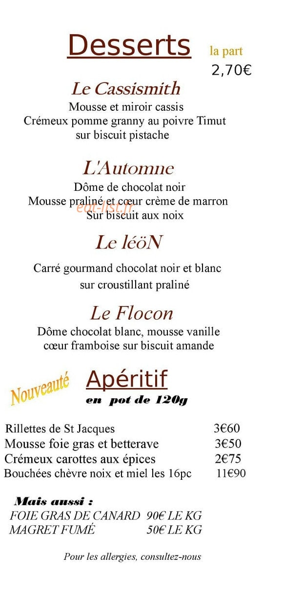 L'Auberge de céSar — carte page 3