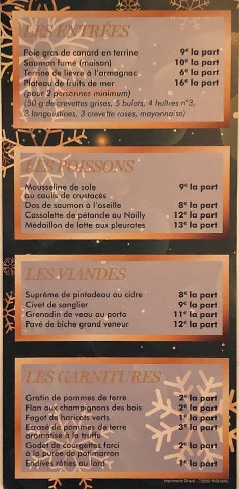La Croix Blanche — carte page 1