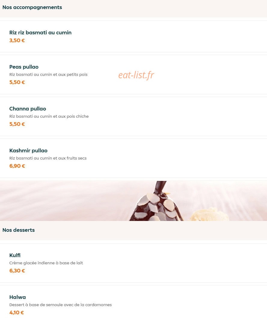Fast Biryani — carte page 9
