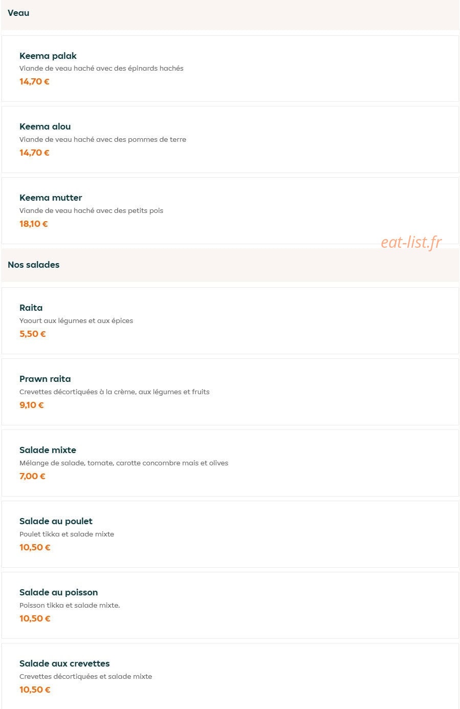 Fast Biryani — carte page 7