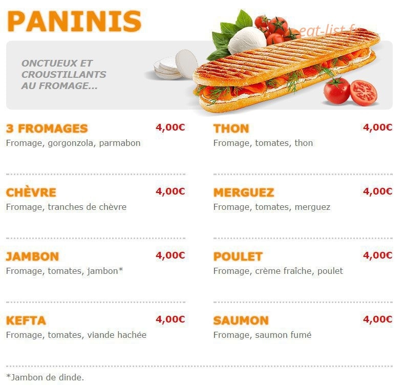 Pizza Crousty — carte page 6