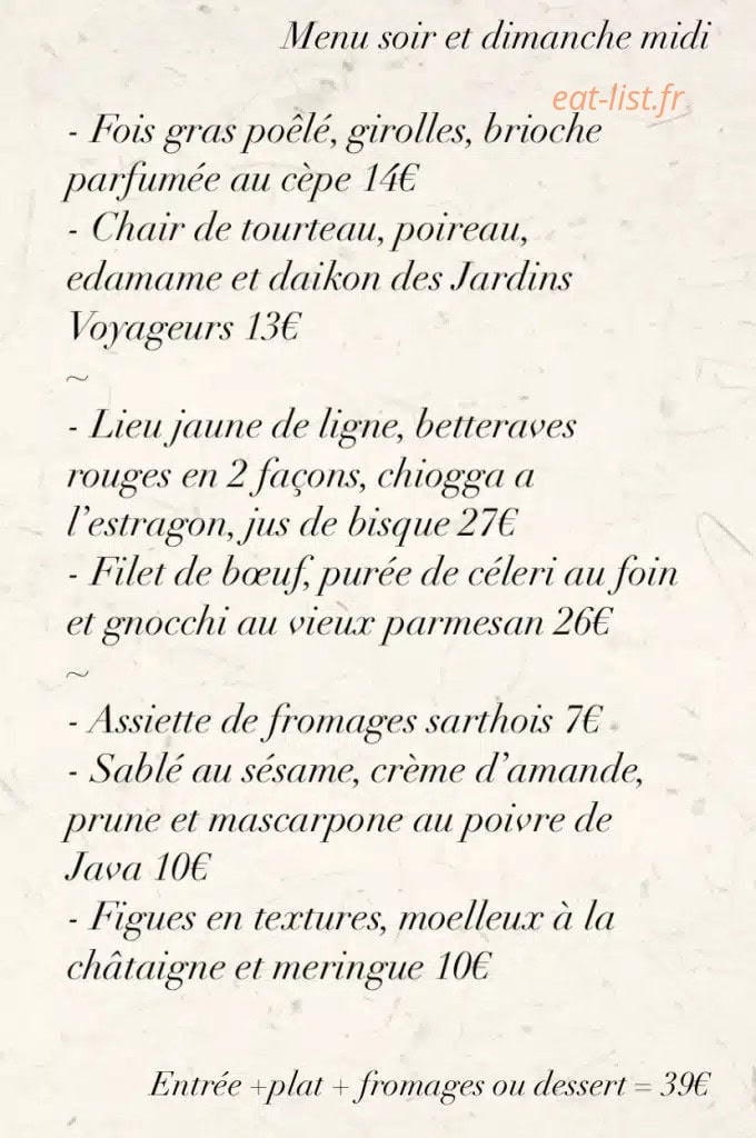 Rest'O Vin — carte page 2