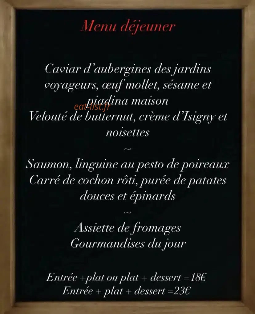 Rest'O Vin — carte page 1