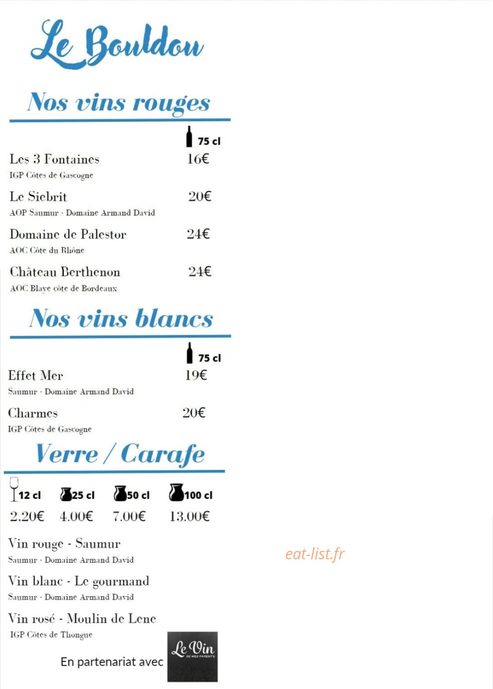 Le Bouldou — carte page 2
