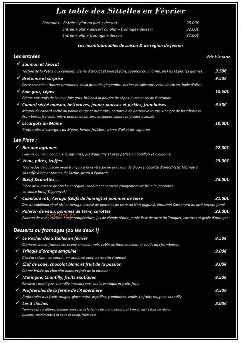 Les Sittelles — carte page 1