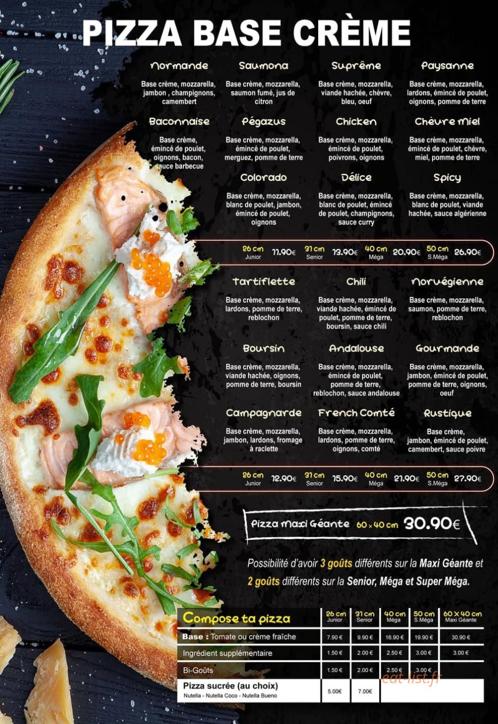 Pizza Prestige — carte page 3