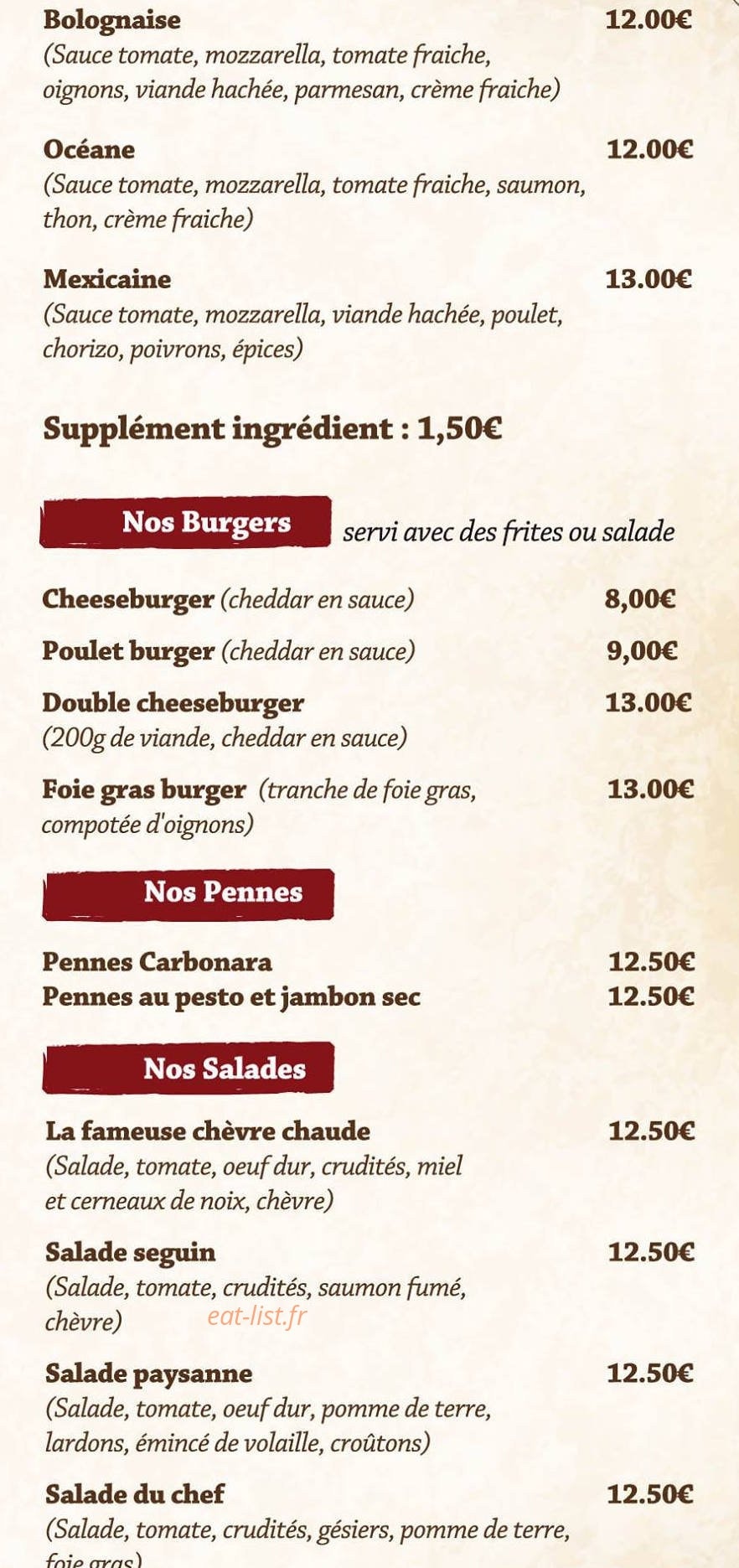 L'imprévu — carte page 3