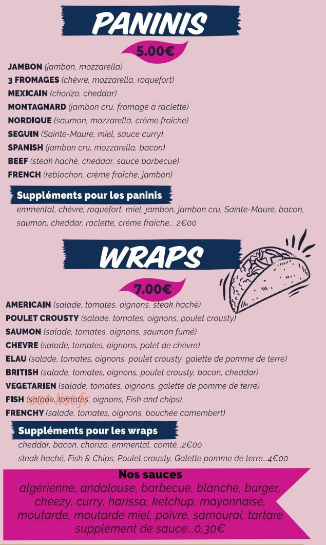Brasserie Elau — carte page 6