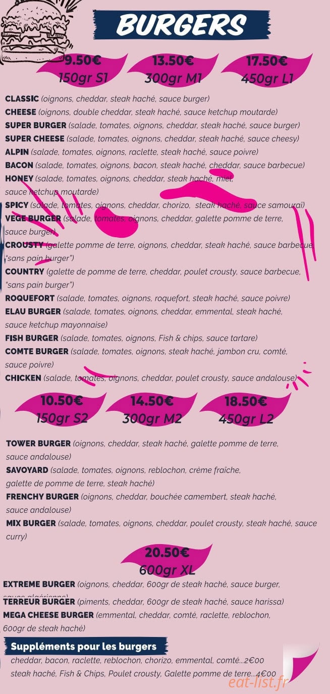 Brasserie Elau — carte page 3
