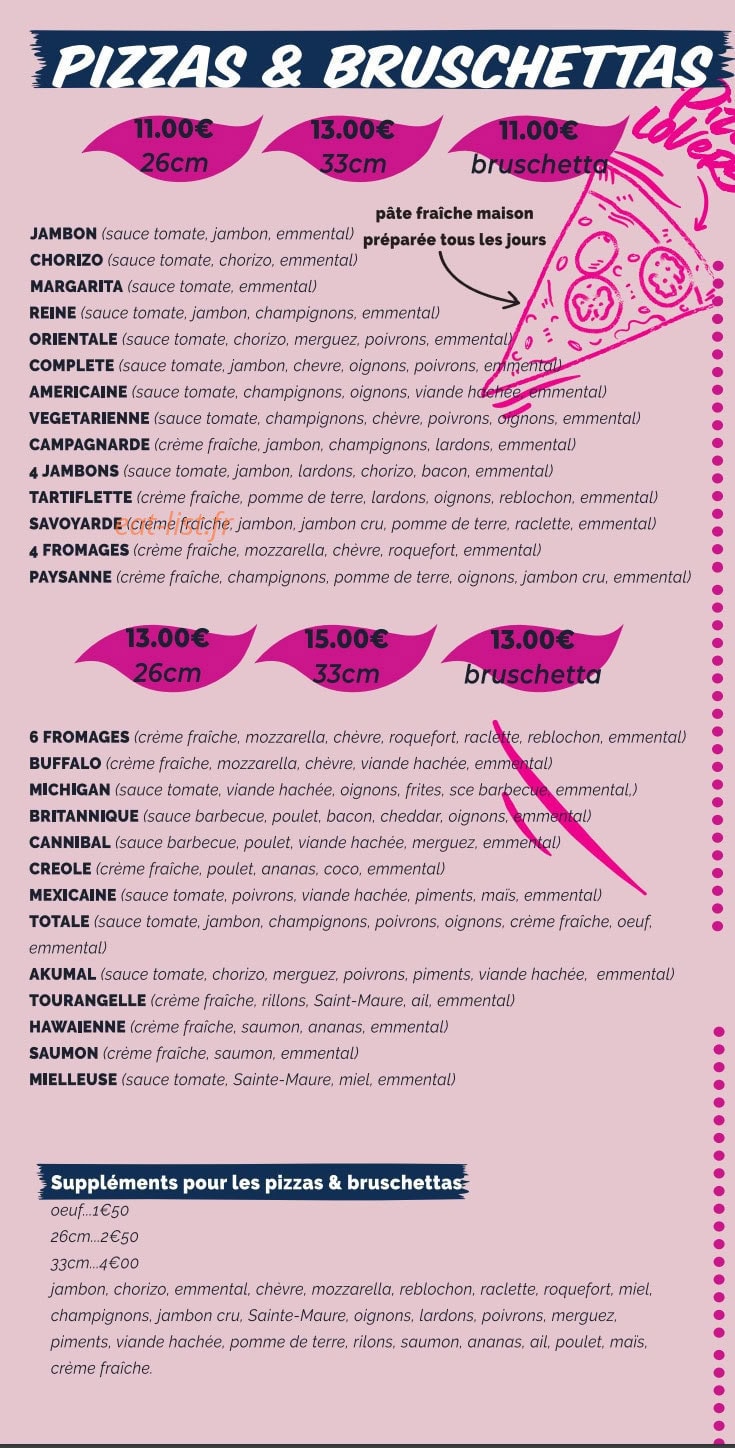 Brasserie Elau — carte page 4