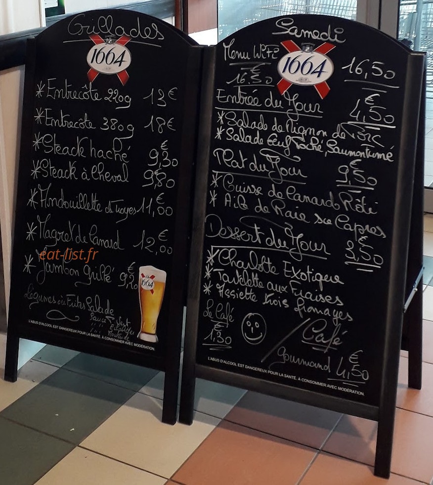 Brasserie Wifi — carte page 1