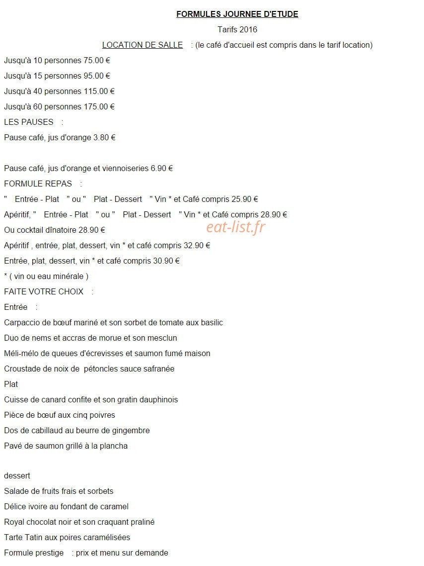 Le Jardin Gourmand — carte page 12