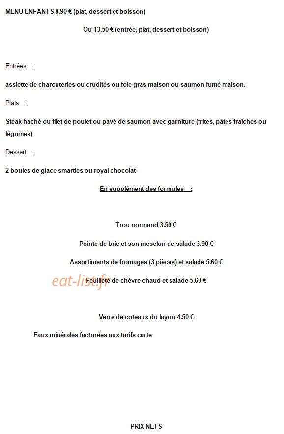 Le Jardin Gourmand — carte page 11