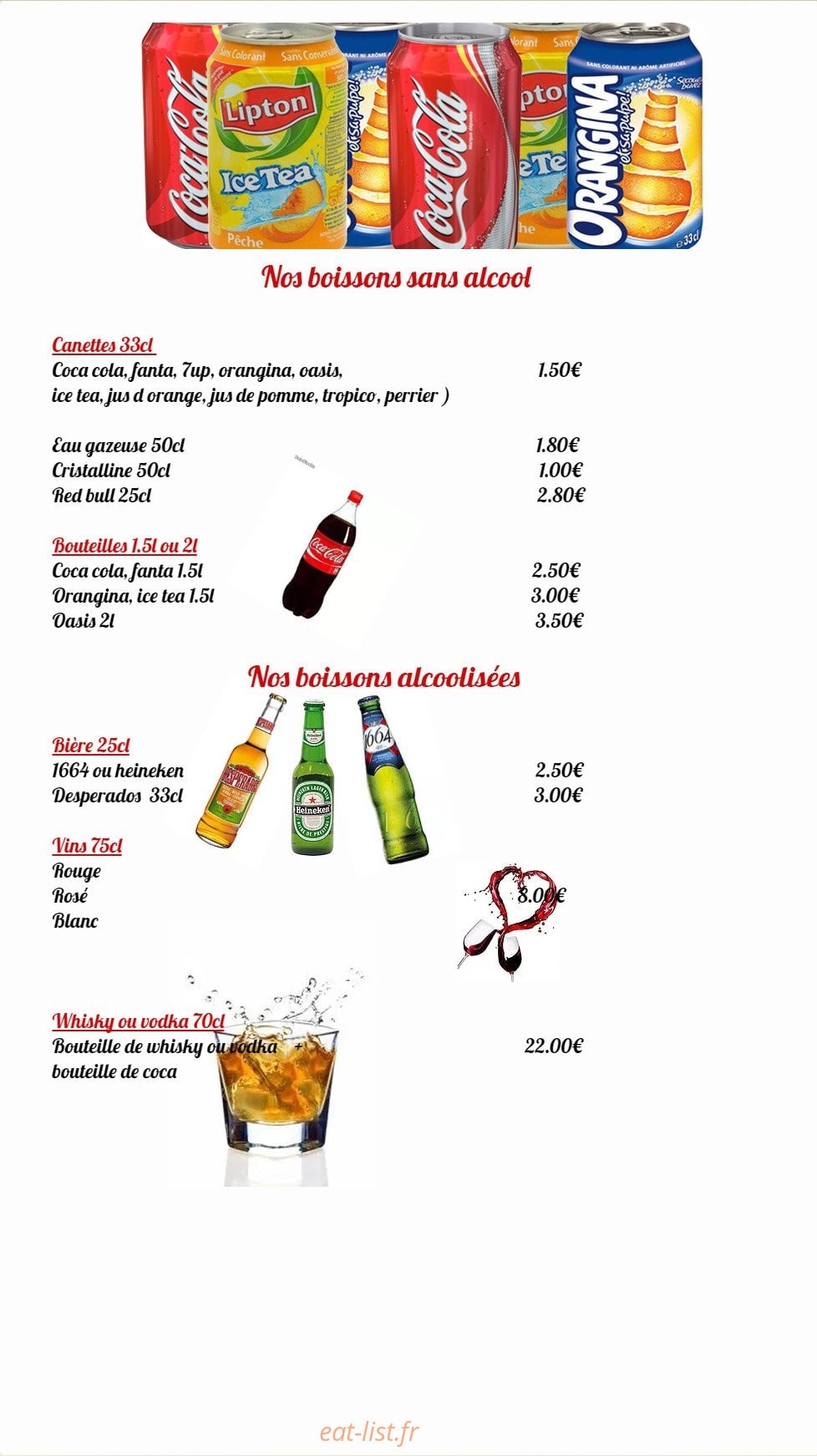 H'lesse pizza — carte page 7