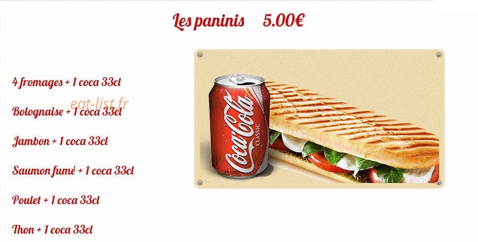 H'lesse pizza — carte page 5