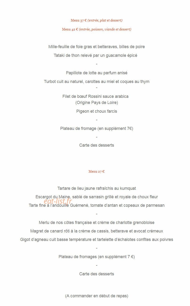 Le Cheval Blanc — carte page 1