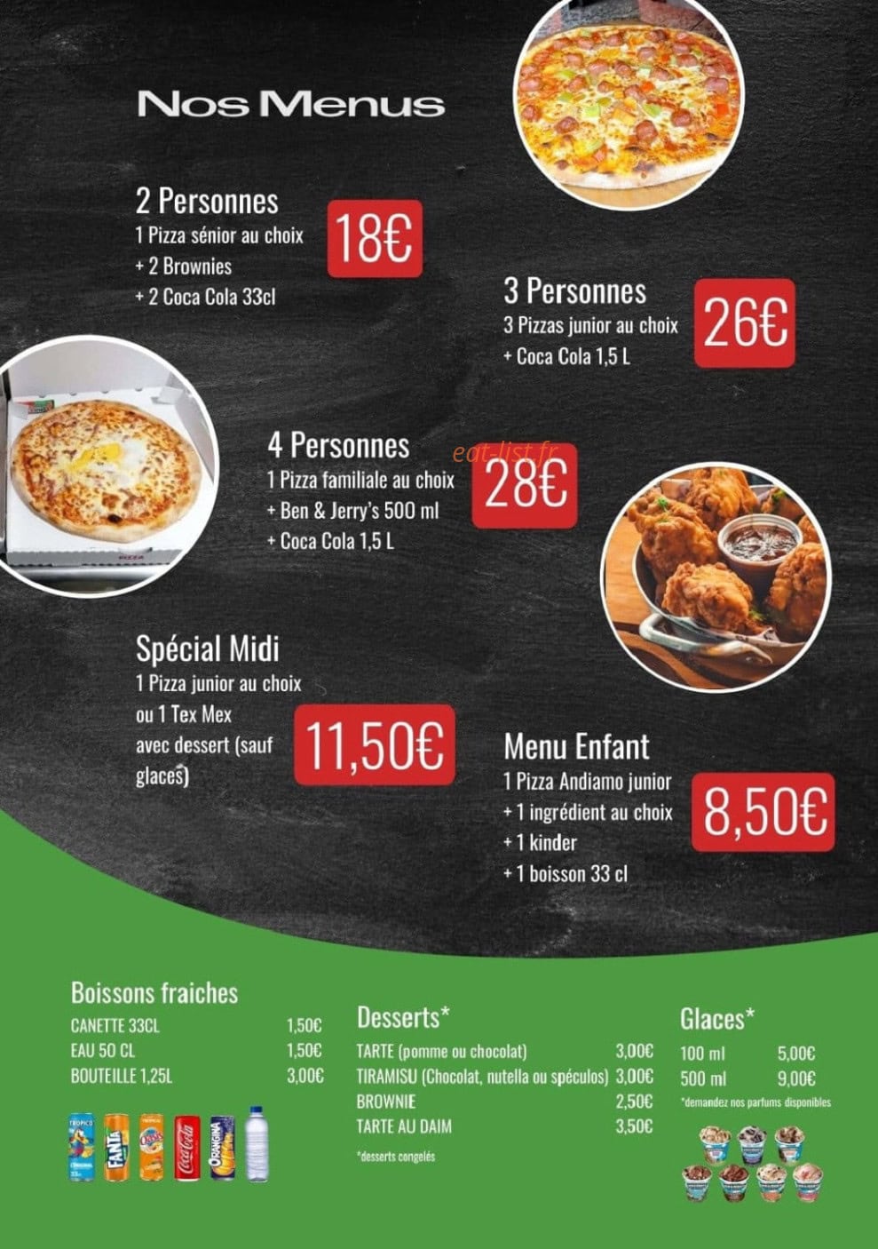 Di Napoli Pizza — carte page 3