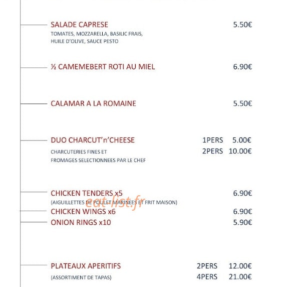John's Steakhouse — carte page 2