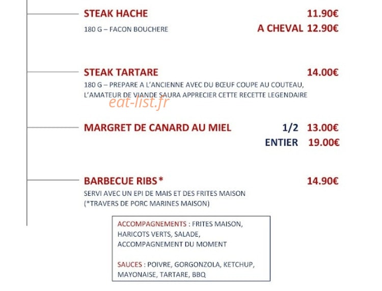 John's Steakhouse — carte page 5