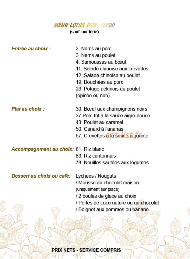 Lotus d'Or — carte page 11