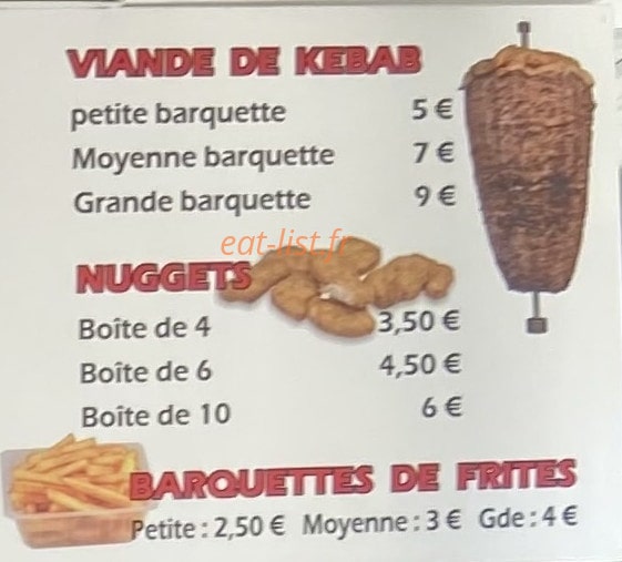 Mc Kebab — carte page 3