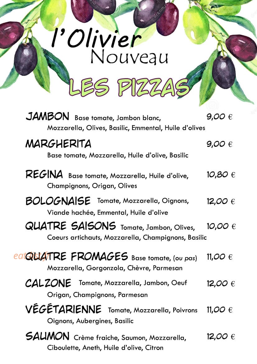 L'olivier Nouveau — carte page 1