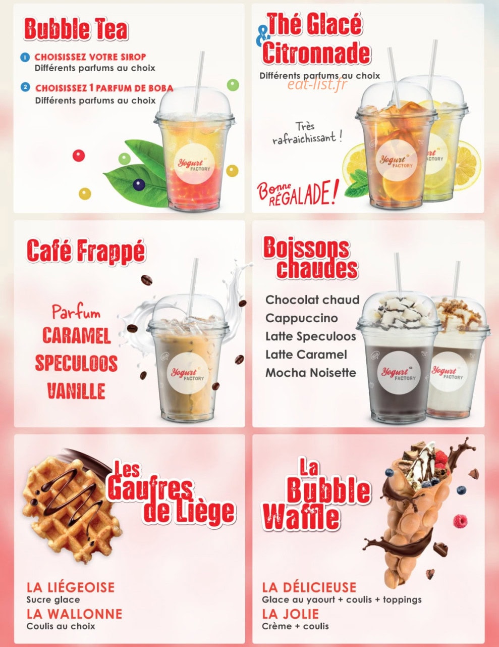 Yogurt Factory — carte page 2
