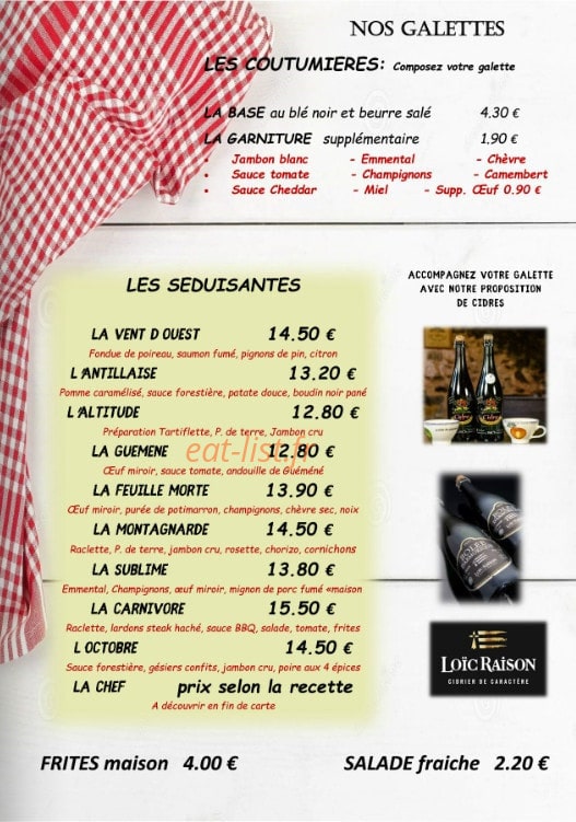 El Mistral — carte page 5