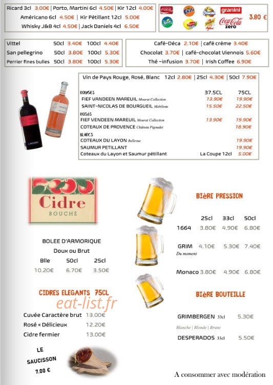 El Mistral — carte page 11