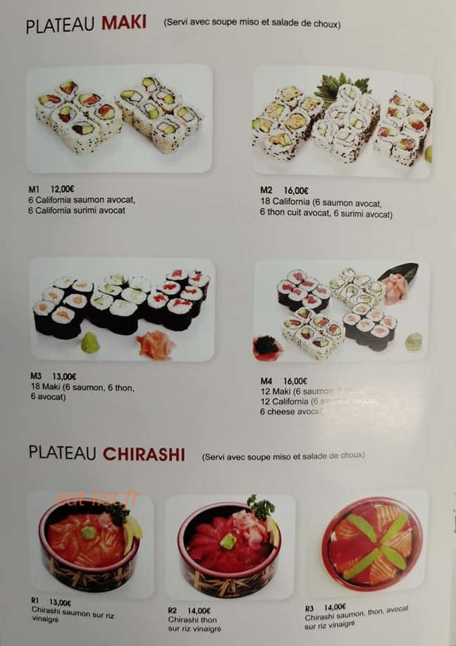 Hoki Sushi — carte page 5